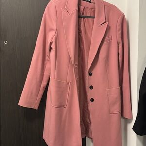 Karl Lagerfeld Pink Women's Blazer Coat
